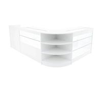 Monstershop Theia Led Shop Counter Set K1200, C1200, Tb60 & Lm60 - White White