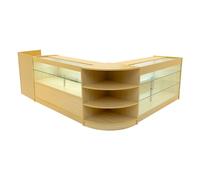 Monstershop Theia Led Shop Counter Set K1500, C1500, Tb60 & Lm60 - Maple In Beige Beige One Size