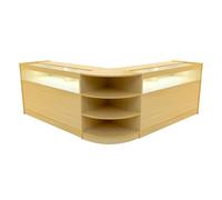 Monstershop Theseus Led Shop Counter Set Lm60 & 2 X B1500 - Maple In Beige Beige