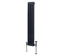 MonsterShop Traditional 2 Column Radiator - 1500 X 202 mm - Anthracite
