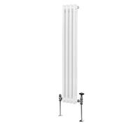 Monster Shop Traditional 2 Column Radiator 1500 X 202Mm White, White