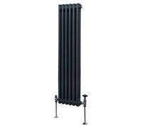Monstershop Traditional 2 Column Radiator - 1500 x 292mm - Anthracite Grey