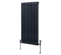 Monstershop Traditional 2 Column Radiator - 1500 x 562mm - Anthracite Grey