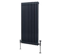 Monstershop Traditional 2 Column Radiator - 1500 x 562mm - Anthracite Grey Monstershop Grey