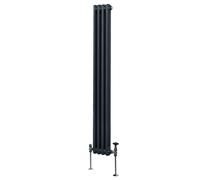 Monstershop Traditional 2 Column Radiator - 1800 x 202mm - Anthracite Grey