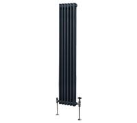 Monstershop Traditional 2 Column Radiator - 1800 x 292mm - Anthracite Grey