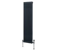 Traditional 2 Column Radiator - 1800 x 382mm - Anthracite Grey Grey