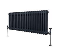 Monstershop Traditional 2 Column Radiator - 300 x 1012mm - Anthracite Grey Monstershop Grey