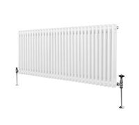 MonsterShop Traditional 2 Column Radiator - 600 X 1462 mm - White