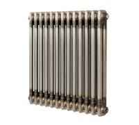 Monstershop Traditional 2 Column Radiator - 600 x 605mm - Raw Metal