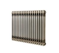 Monstershop Traditional 2 Column Radiator - 600 x 830mm - Raw Metal