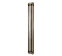 Monstershop Traditional 3 Column Radiator - 1500 X 200Mm - Raw Metal In Silver Silver