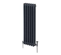 MonsterShop Traditional 3 Column Radiator - 1500 X 292 mm - Anthracite
