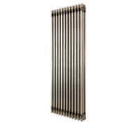 Monstershop Traditional 3 Column Radiator - 1500 x 560mm - Raw Metal in Silver Monstershop Silver