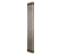 Monstershop Traditional 3 Column Radiator - 1800 X 290Mm - Raw Metal In Silver Silver