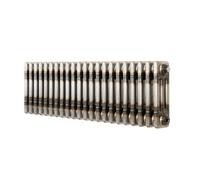 Monstershop Traditional 3 Column Radiator - 300 x 1010mm - Raw Metal in Silver Monstershop Silver