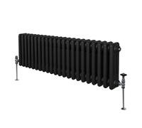 Monstershop Traditional 3 Column Radiator - 300 X 1012Mm - Black