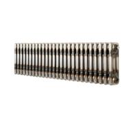 Monstershop Traditional 3 Column Radiator - 300 x 1190mm - Raw Metal in Silver Monstershop Silver