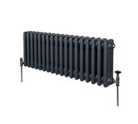 MonsterShop Traditional 3 Column Radiator - 300 X 832 mm - Anthracite