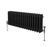 Monstershop Traditional 3 Column Radiator - 300 x 832mm - Black