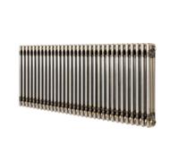 Monstershop Traditional 3 Column Radiator - 600 X 1460Mm - Raw Metal In Silver Silver