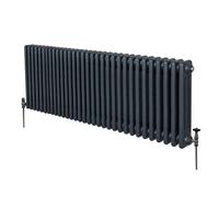 Monstershop Traditional 3 Column Radiator - 600 x 1462mm - Anthracite Grey