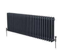 MonsterShop Radiator Traditional 3-Column 600 x 1462mm Anthracite Grey Matt