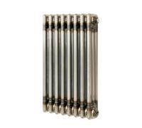 Monstershop Traditional 3 Column Radiator - 600 x 425mm - Raw Metal in Silver Monstershop Silver