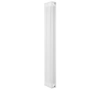 MonsterShop Traditional 4 Column Radiator 1800mm X 290mm Modern Central Heating Heater Gloss White
