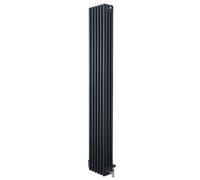 MonsterShop Traditional 4 Column Radiator 1800mm X 290mm & Trv Chrome Valves Central Heating