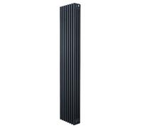 MonsterShop Traditional 4 Column Radiator 1800mm X 380mm Modern Central Heating Heater Matt Anthracite Grey