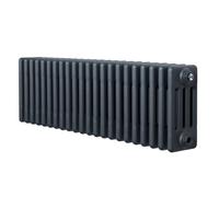 Monstershop Traditional 4 Column Radiator - 300 x 1010mm - Anthracite in Grey Monstershop Grey