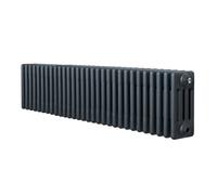 Monstershop Traditional 4 Column Radiator - 300 x 1370mm - Anthracite in Grey Monstershop Grey