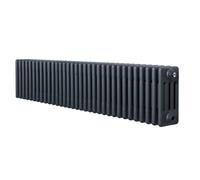 Monstershop Traditional 4 Column Radiator - 300 x 1505mm - Anthracite in Grey Monstershop Grey