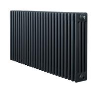 Monstershop Traditional 4 Column Radiator - 600 x 1190mm - Anthracite Grey