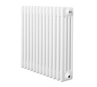 MonsterShop Traditional 4 Column Radiator 600mm X 605mm Modern Central Heating Heater Gloss White