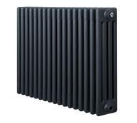 Monstershop Traditional 4 Column Radiator - 600 X 785Mm - Anthracite Grey Grey One Size