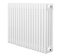 MonsterShop Traditional 4 Column Radiator 600mm X 785mm Modern Central Heating Heater Gloss White