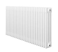 MonsterShop Traditional 4 Column Radiator 600mm X 1190mm Modern Central Heating Heater Gloss White