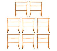 MonsterShop Trestle Stand X 8 Heavy Duty Steel Builders Sawhorse Worktable Adjustable Height