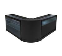 Monstershop Triton LED Shop Counter Set K1200, B1200 & CM60 - Black