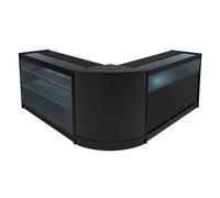 Monstershop Triton Led Shop Counter Set K1200, B1200 & Cm60 - Black Black