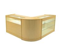 Monstershop Triton Led Shop Counter Set K1200, B1200 & Cm60 - Maple In Beige Beige
