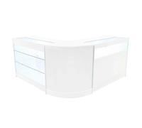 Monstershop Triton LED Shop Counter Set K1200, B1200 & CM60 - White Monstershop White