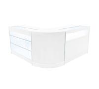 Monstershop Triton Led Shop Counter Set K1200, B1200 & Cm60 - White White One Size