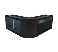 Monstershop Triton Led Shop Counter Set K1500, B1500 & Cm60 - Black Black