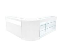 Monstershop Triton LED Shop Counter Set K1500, B1500 & CM60 - White