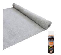 Monstershop Van Carpet Lining / Silver Grey & 5 Adhesive Cans Silver