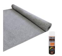 Camper Van Lining Carpet Dark Grey 4 Way Super Stretch 2m Wide 5.5m Long 11m2 with 5 Cans of Glue Coverage Car Motorhome Vehicle Interior Campervan Conversion Kit Polypropylene Fits any Make or Model