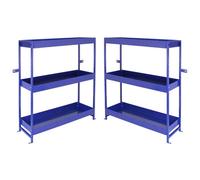 Lightning Metal Van Shelving Unit Duo Monster Racking Blue One Size